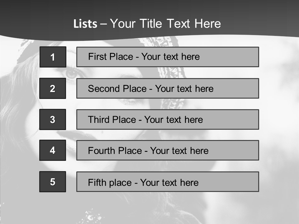 People Lady Make Up PowerPoint Template