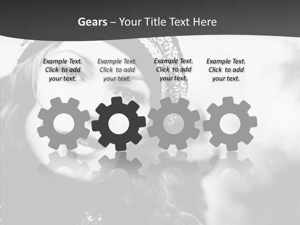 People Lady Make Up PowerPoint Template