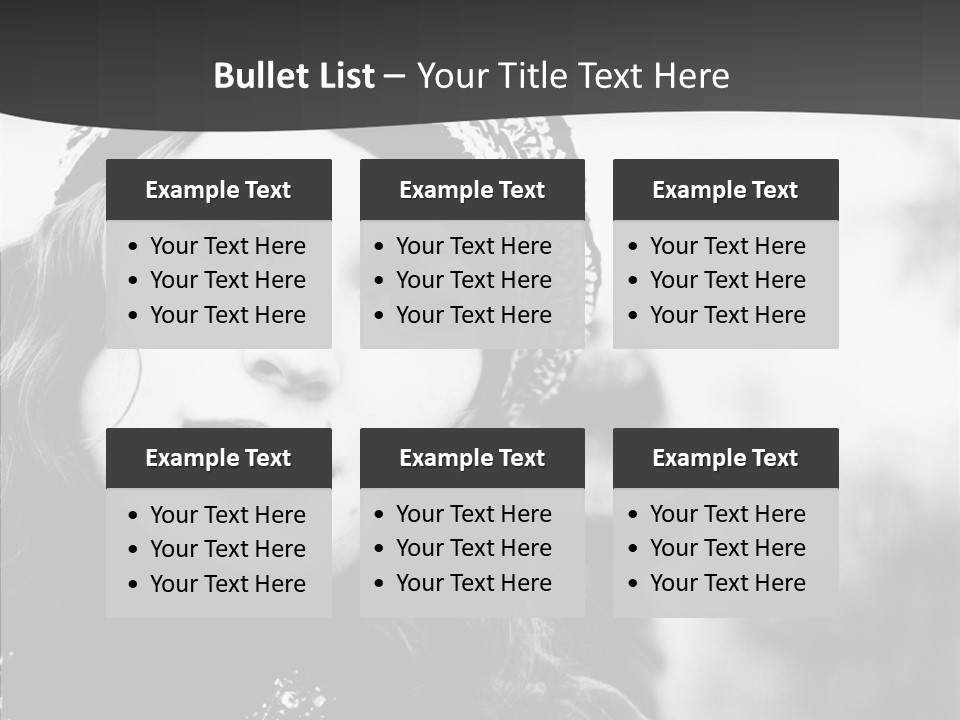 People Lady Make Up PowerPoint Template