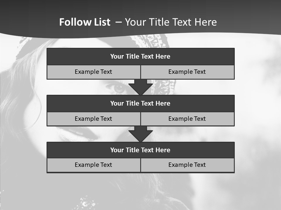 People Lady Make Up PowerPoint Template