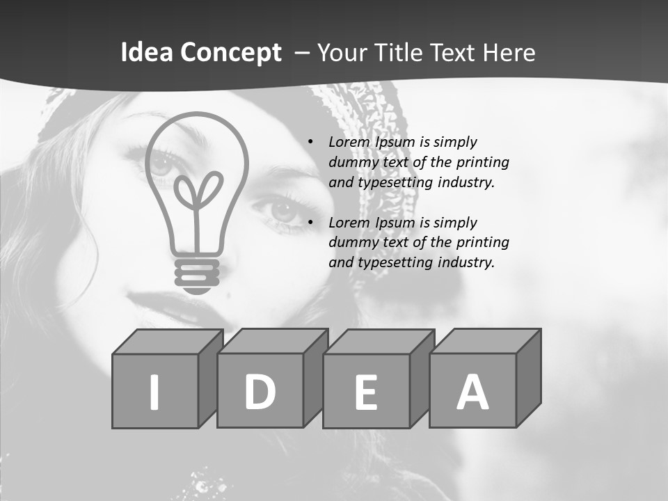 People Lady Make Up PowerPoint Template