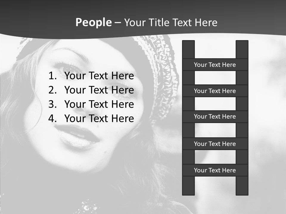 People Lady Make Up PowerPoint Template