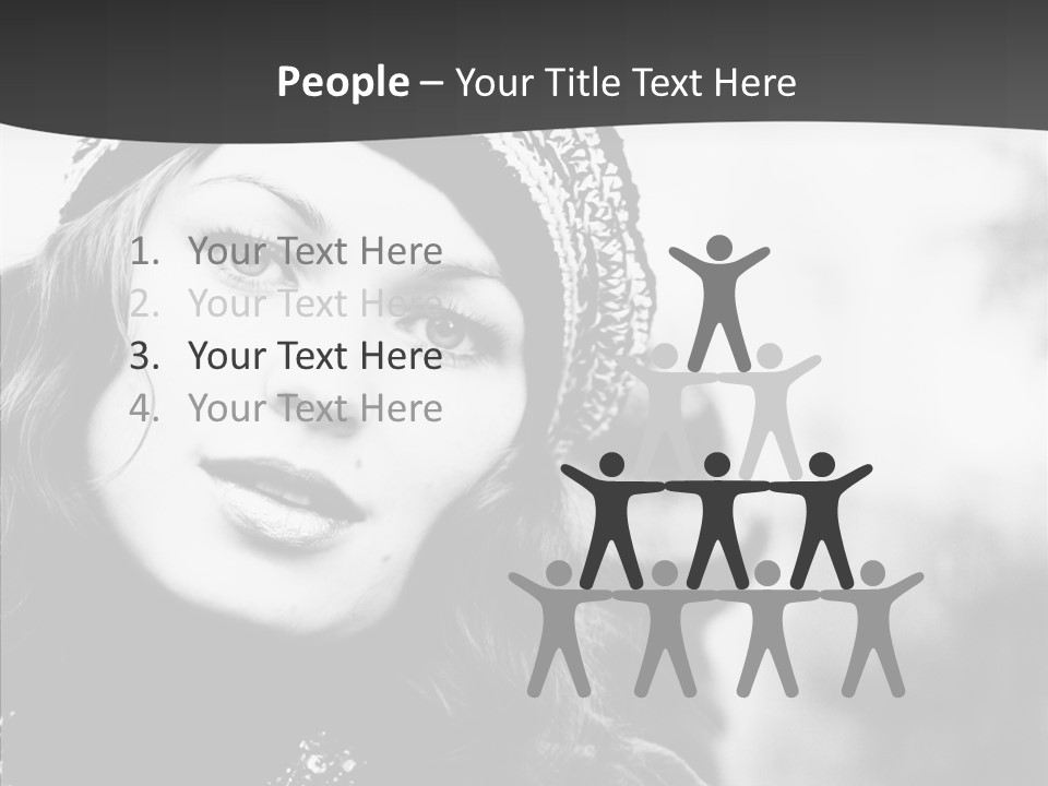 People Lady Make Up PowerPoint Template