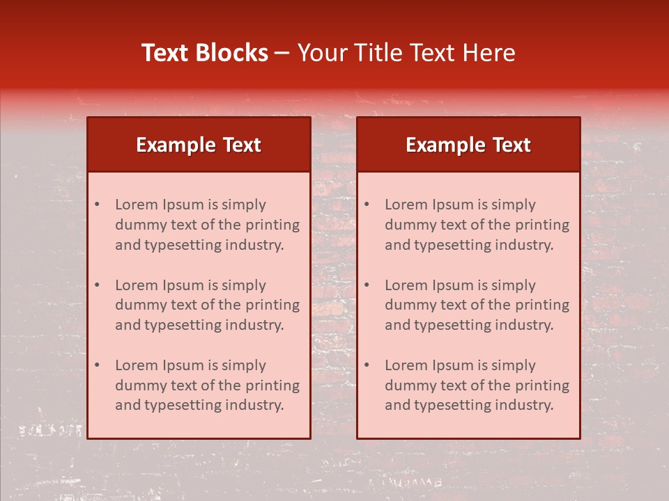 Block Industrial Old PowerPoint Template