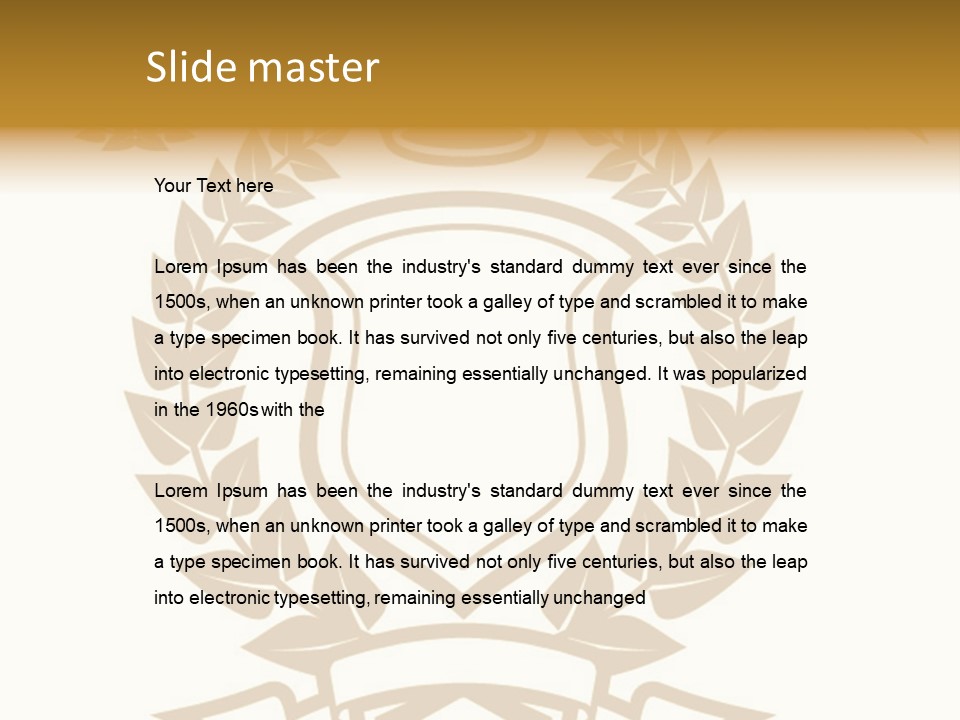 Vector Retro Cartouche PowerPoint Template