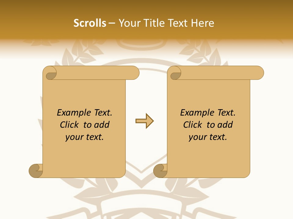 Vector Retro Cartouche PowerPoint Template
