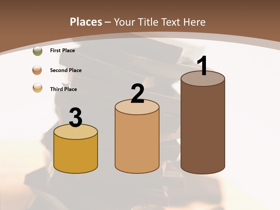 Close Up Block Brown PowerPoint Template