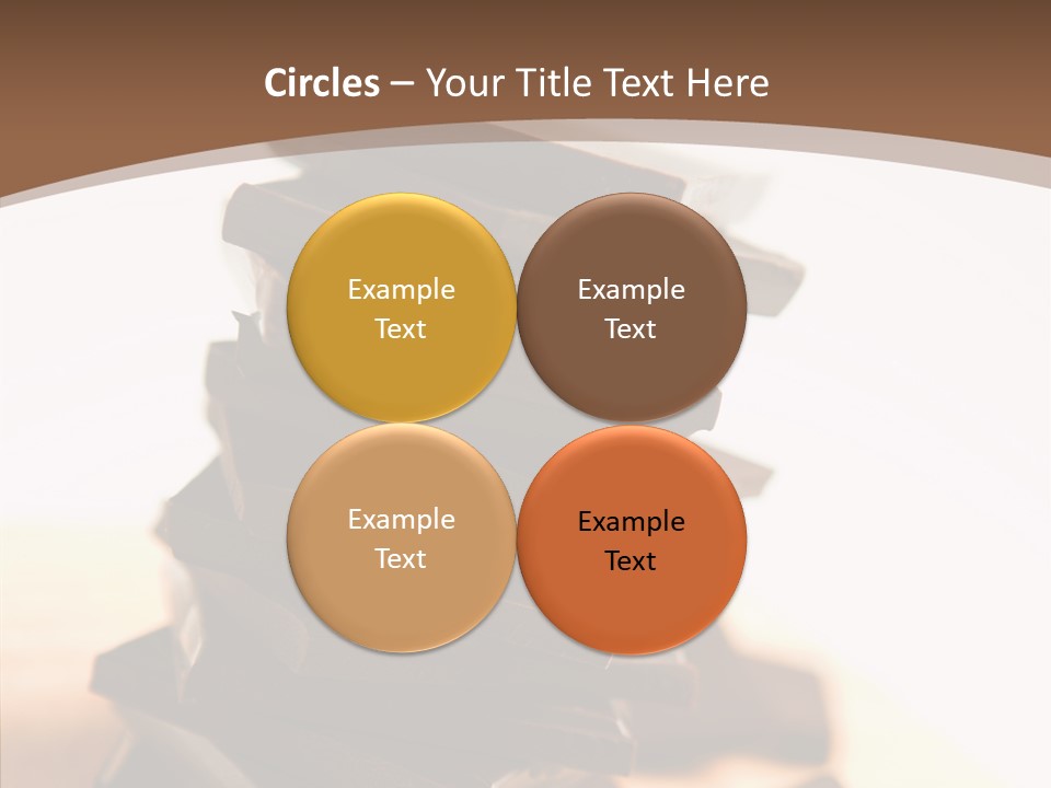 Close Up Block Brown PowerPoint Template