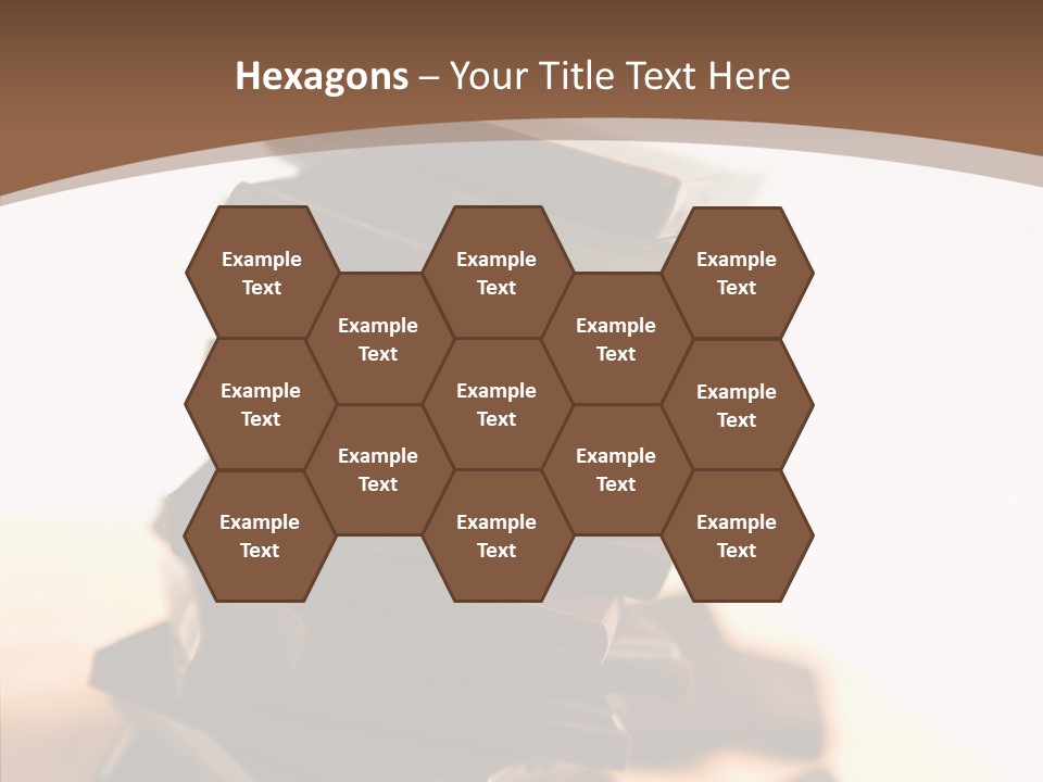 Close Up Block Brown PowerPoint Template