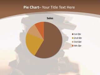 Close Up Block Brown PowerPoint Template