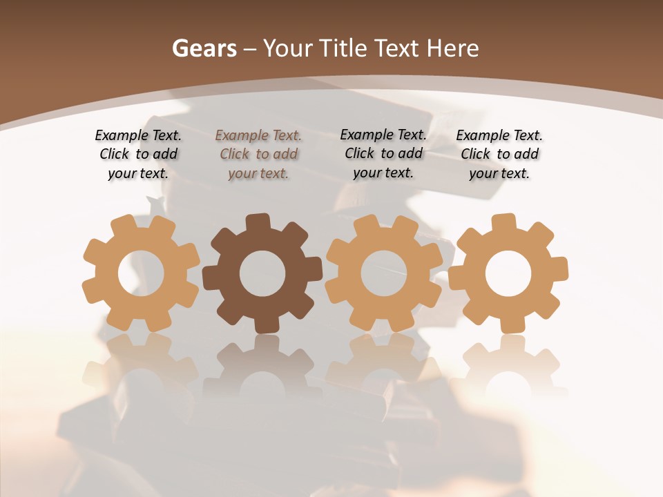 Close Up Block Brown PowerPoint Template
