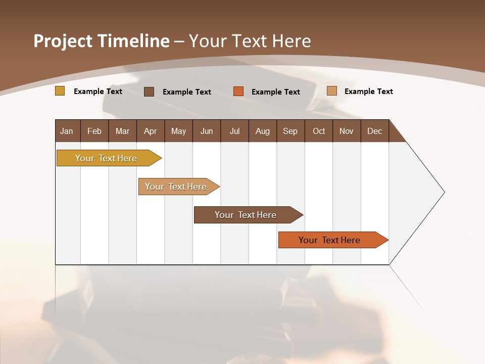 Close Up Block Brown PowerPoint Template