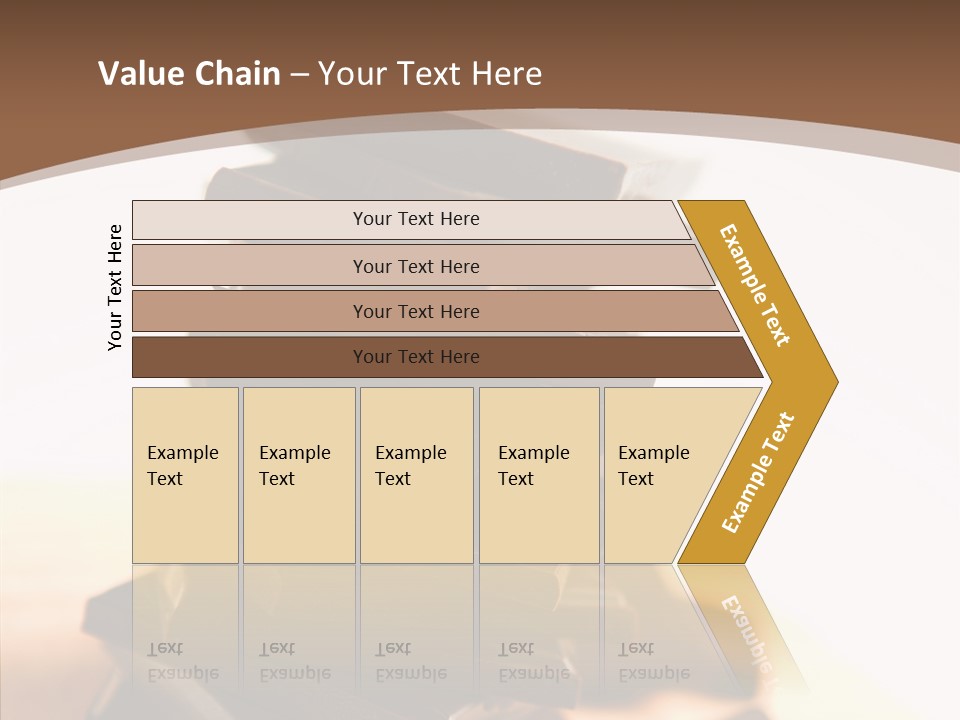 Close Up Block Brown PowerPoint Template