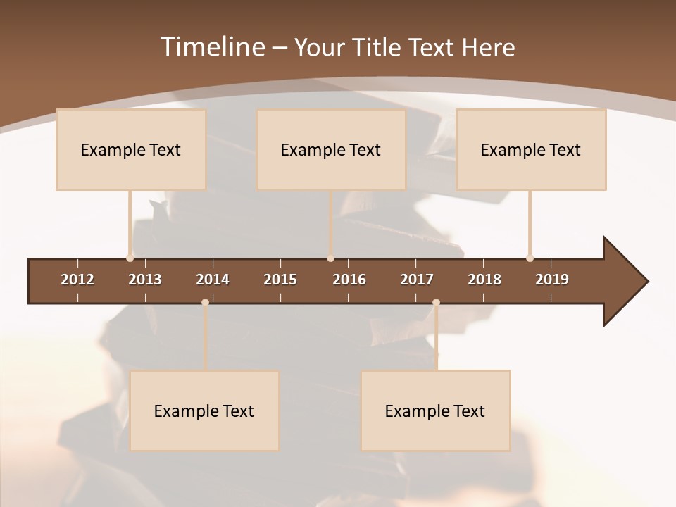 Close Up Block Brown PowerPoint Template