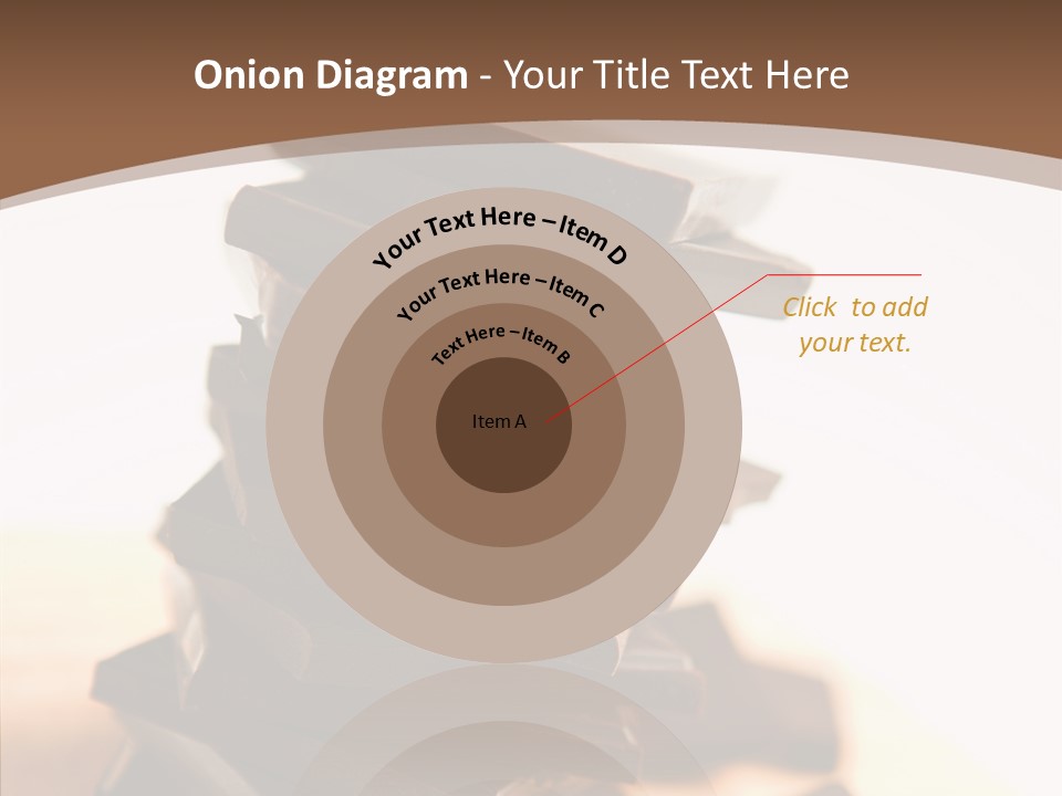 Close Up Block Brown PowerPoint Template