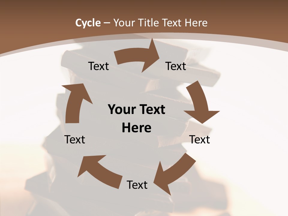 Close Up Block Brown PowerPoint Template