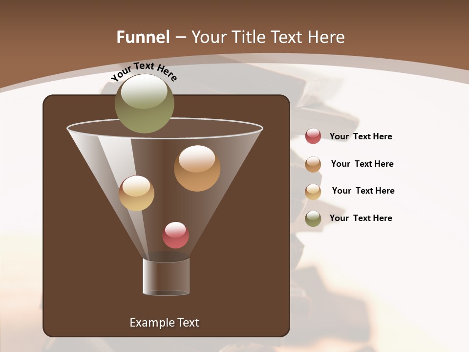 Close Up Block Brown PowerPoint Template