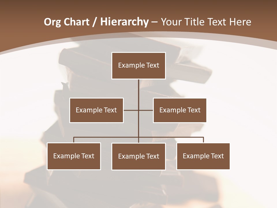 Close Up Block Brown PowerPoint Template