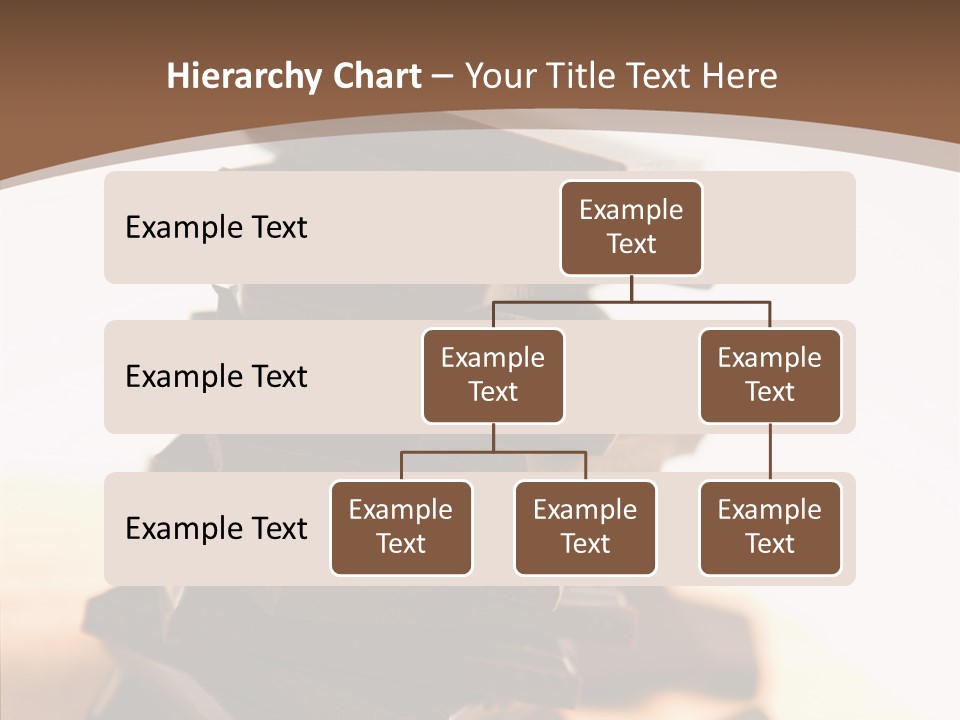 Close Up Block Brown PowerPoint Template