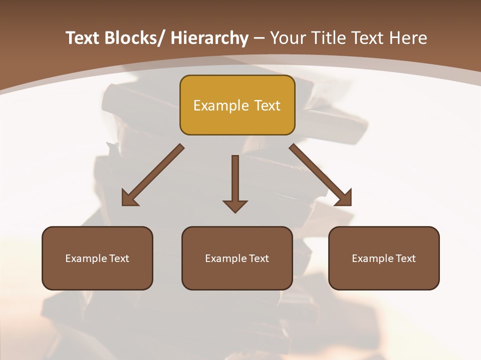 Close Up Block Brown PowerPoint Template