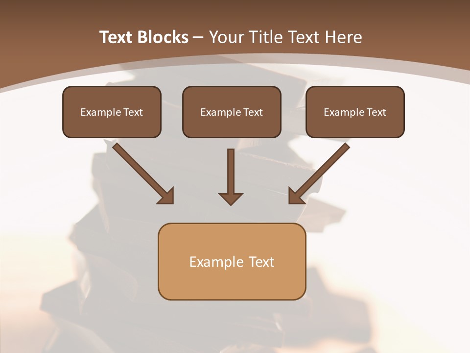 Close Up Block Brown PowerPoint Template