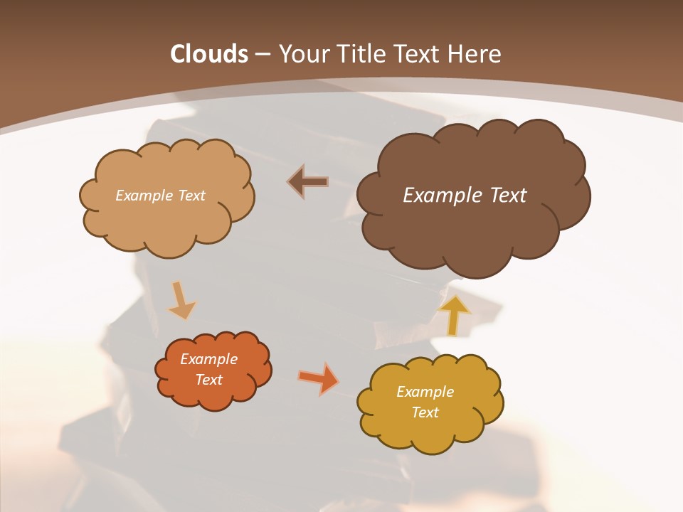 Close Up Block Brown PowerPoint Template