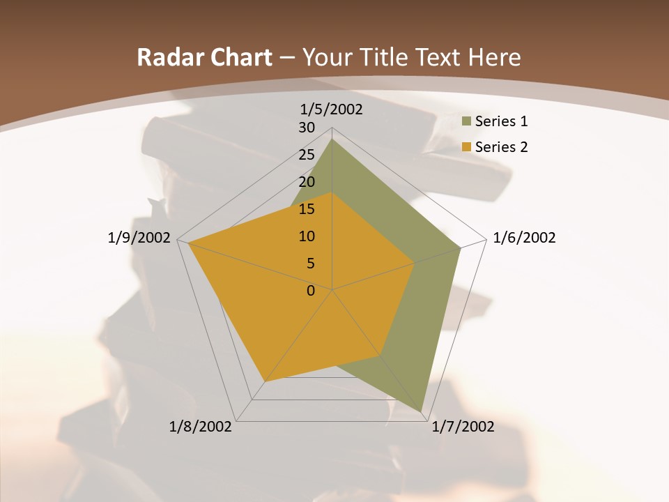 Close Up Block Brown PowerPoint Template