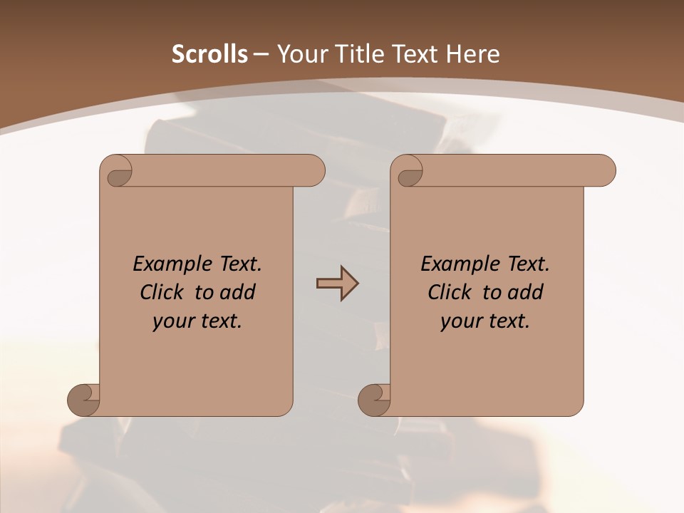 Close Up Block Brown PowerPoint Template