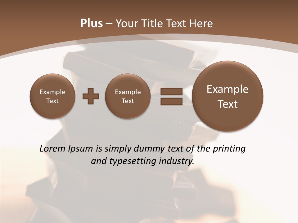 Close Up Block Brown PowerPoint Template