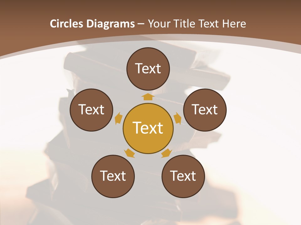 Close Up Block Brown PowerPoint Template