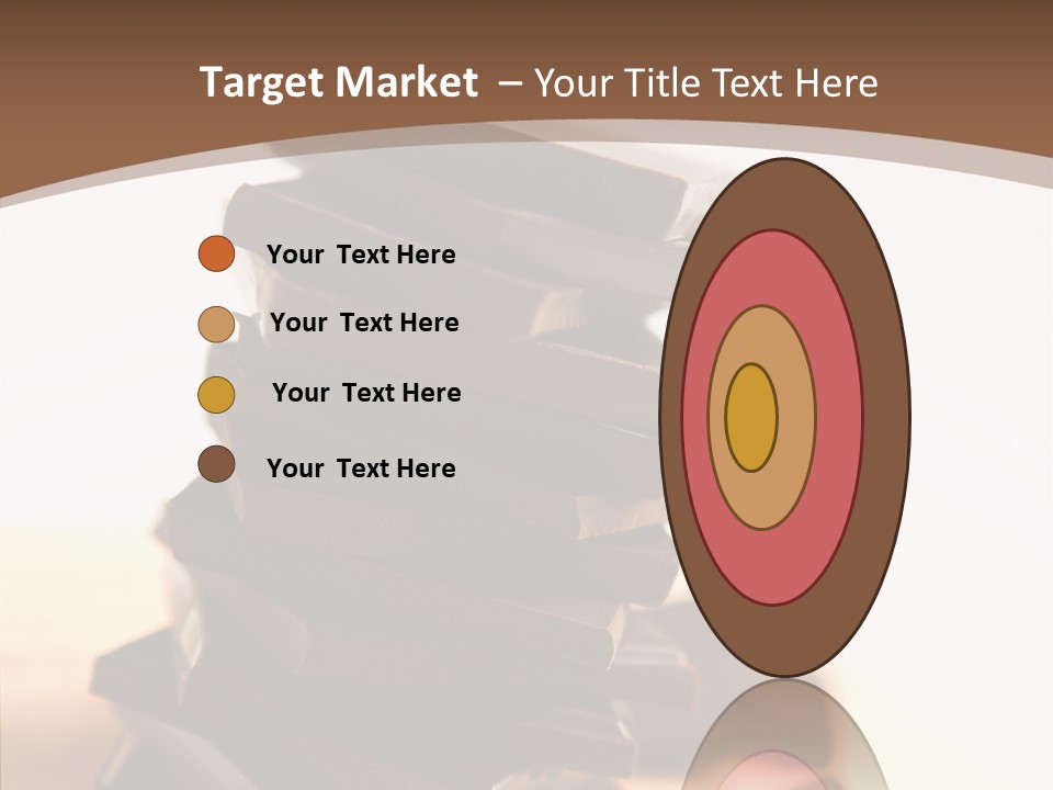 Close Up Block Brown PowerPoint Template