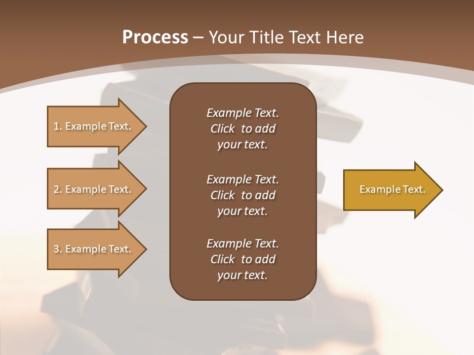 Close Up Block Brown PowerPoint Template
