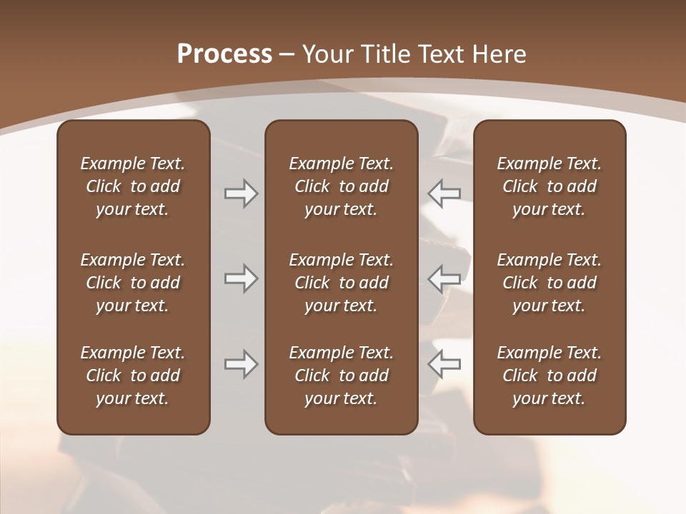 Close Up Block Brown PowerPoint Template