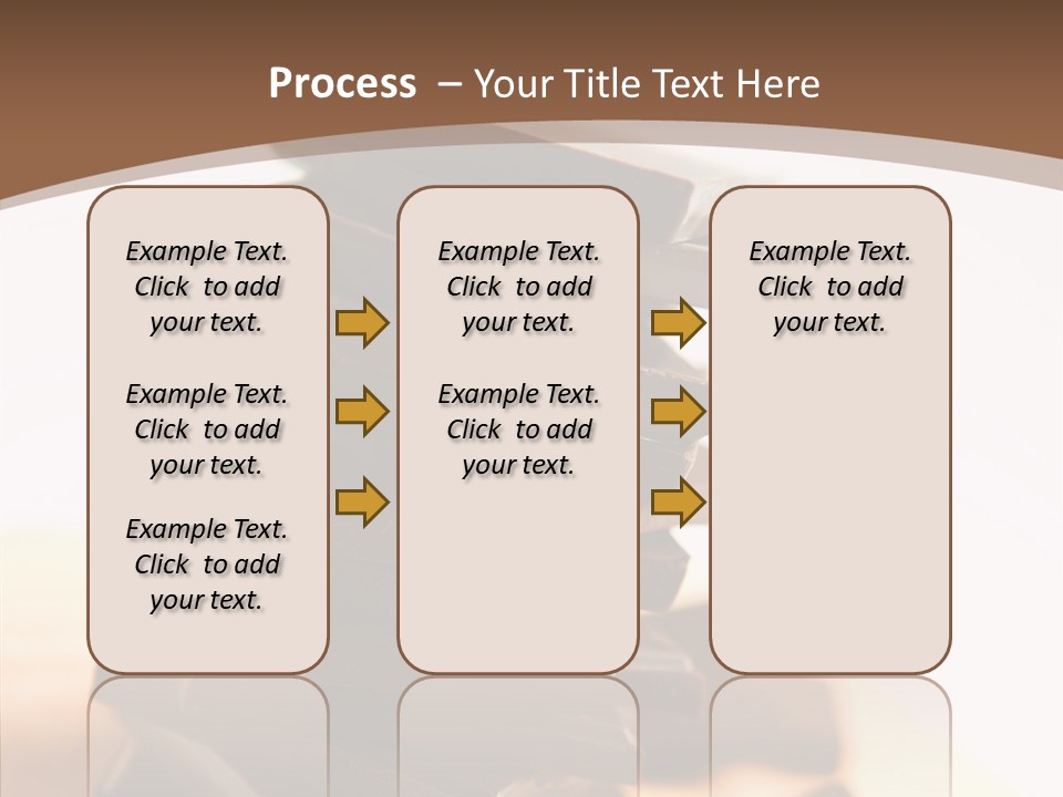 Close Up Block Brown PowerPoint Template