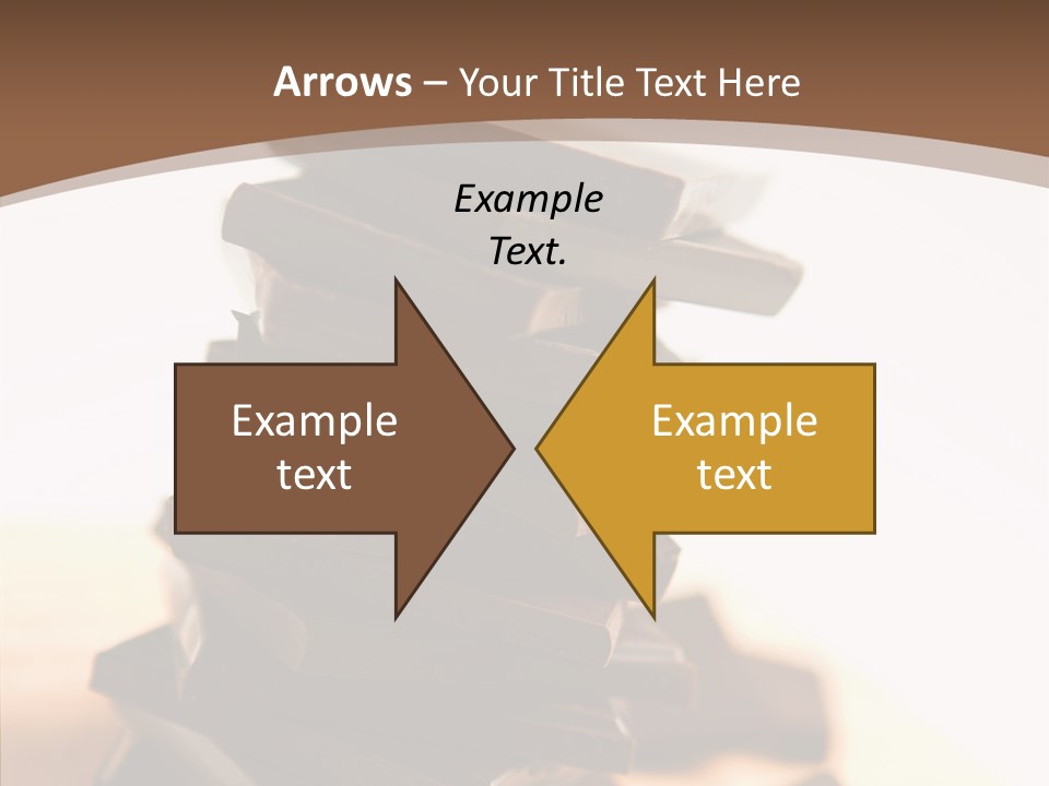 Close Up Block Brown PowerPoint Template