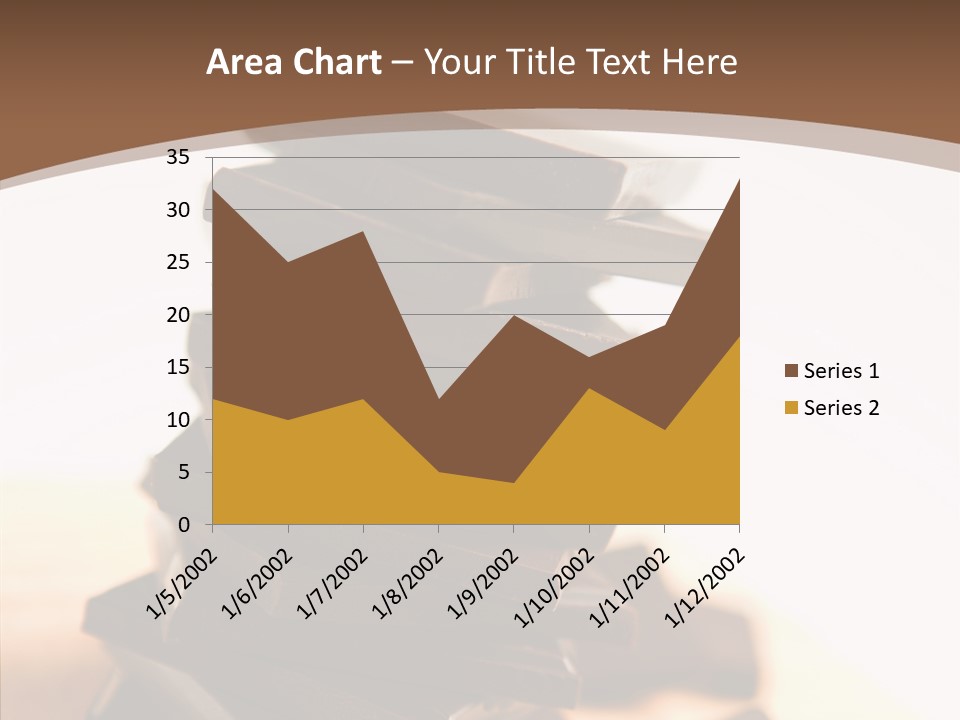 Close Up Block Brown PowerPoint Template