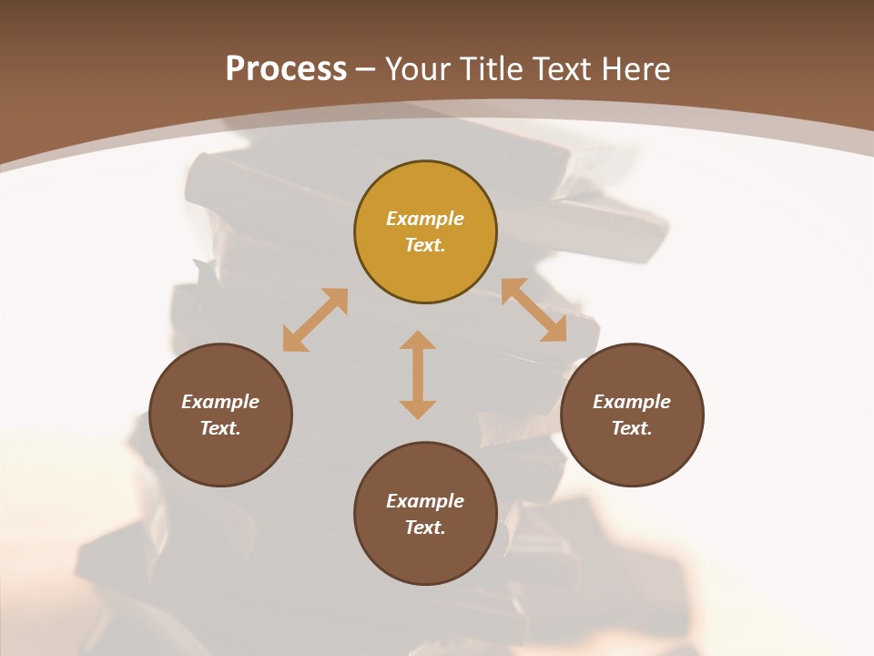Close Up Block Brown PowerPoint Template