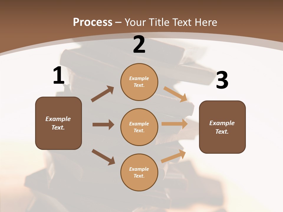 Close Up Block Brown PowerPoint Template