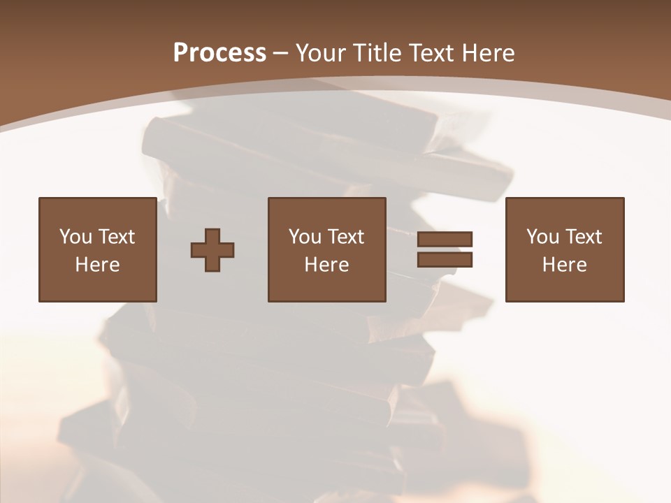 Close Up Block Brown PowerPoint Template