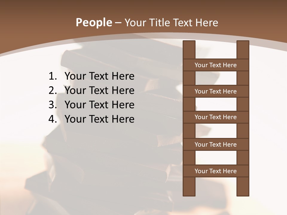 Close Up Block Brown PowerPoint Template