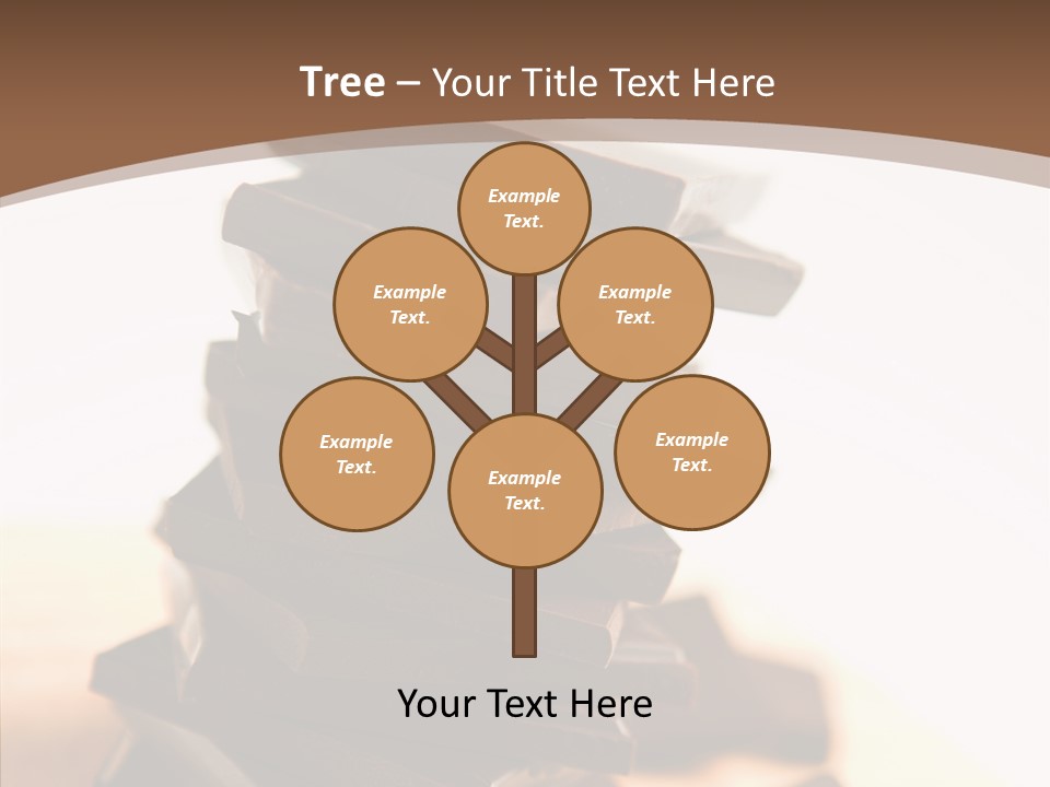 Close Up Block Brown PowerPoint Template