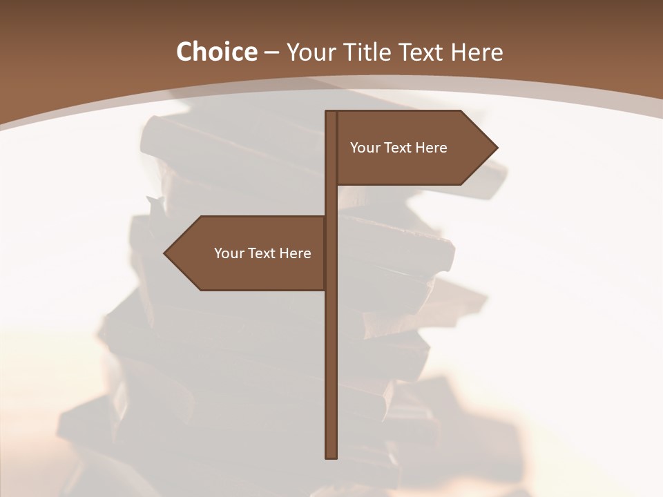 Close Up Block Brown PowerPoint Template