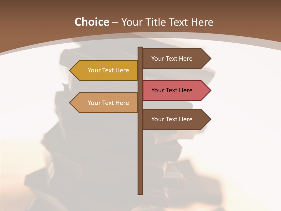 Close Up Block Brown PowerPoint Template
