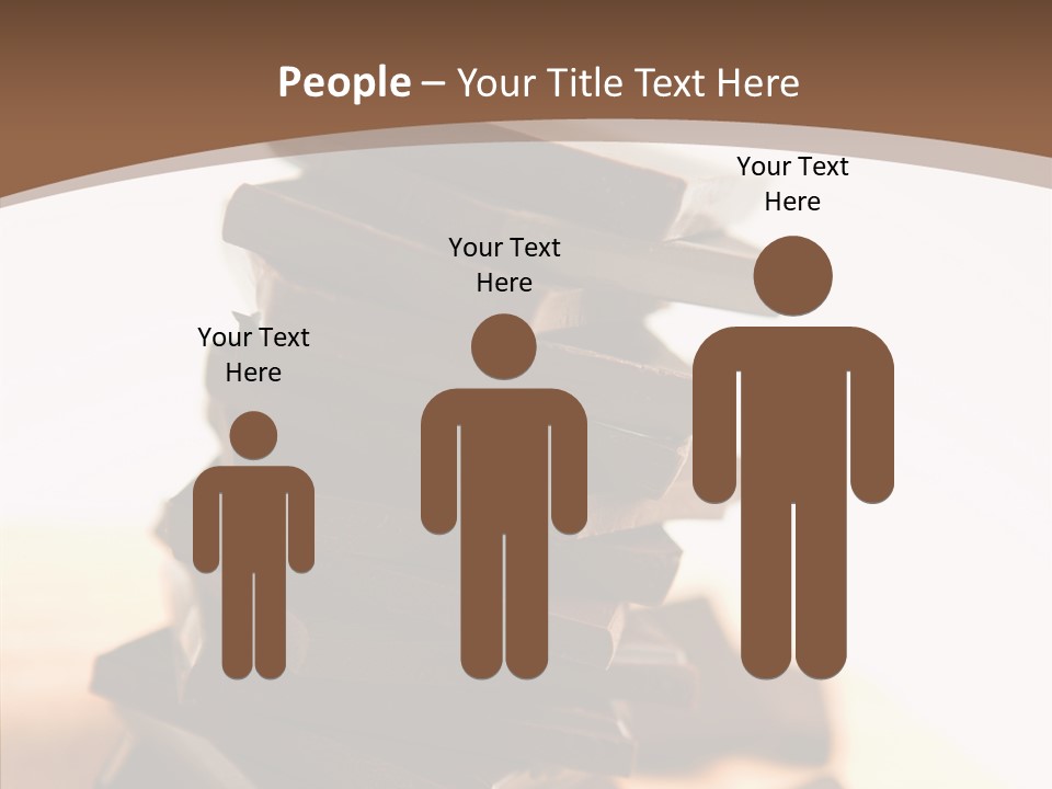 Close Up Block Brown PowerPoint Template