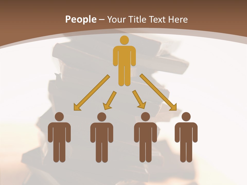 Close Up Block Brown PowerPoint Template