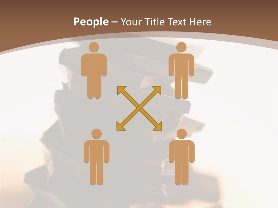 Close Up Block Brown PowerPoint Template