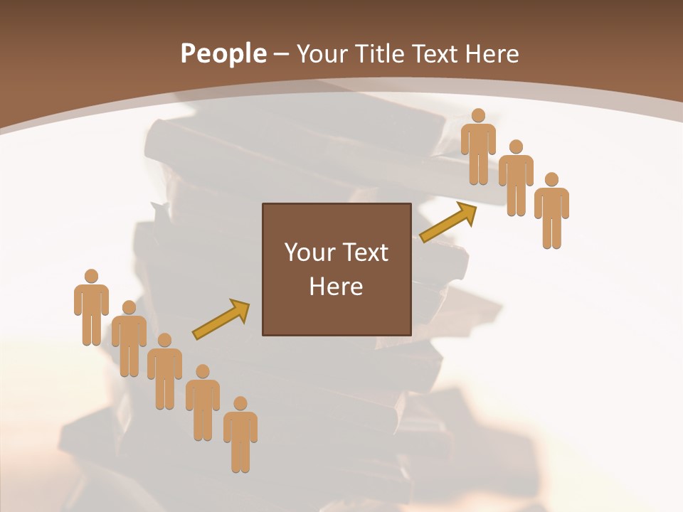 Close Up Block Brown PowerPoint Template