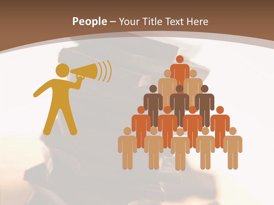 Close Up Block Brown PowerPoint Template