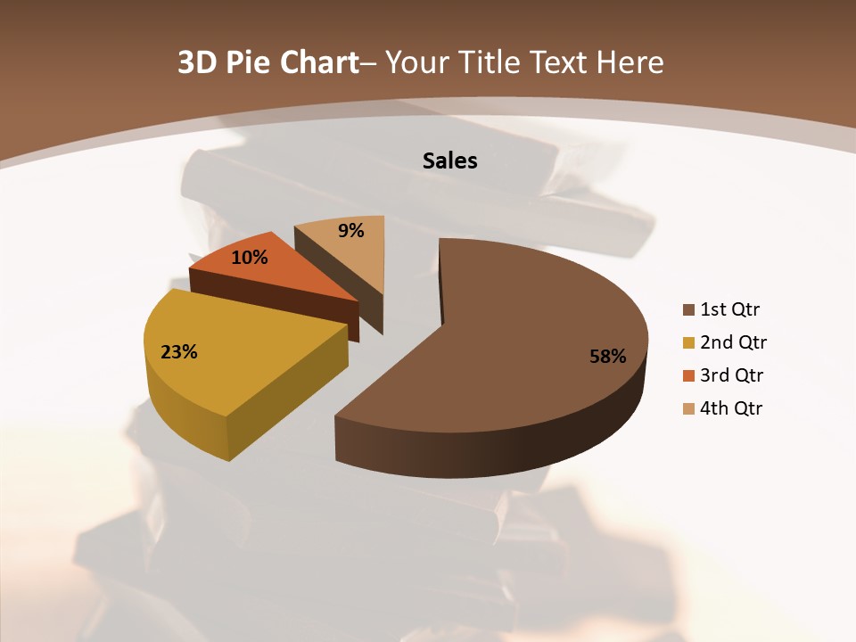 Close Up Block Brown PowerPoint Template