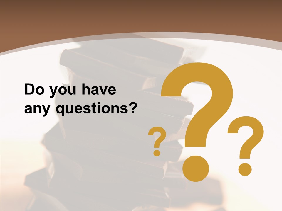 Close Up Block Brown PowerPoint Template